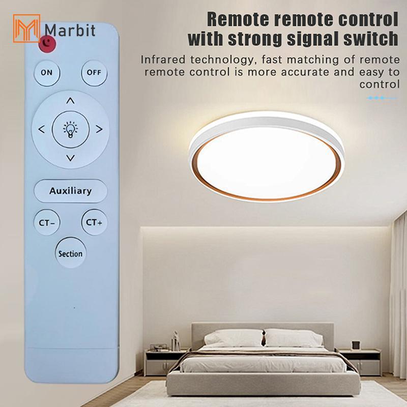 Marbit อินฟราเรดรีโมทคอนโทรล Stepless Dimmer LED พัดลมโคมไฟห้องนั่งเล่นเพดานสําหรับโคมไฟเพดาน Floodlight รีโมทคอนโทรล null