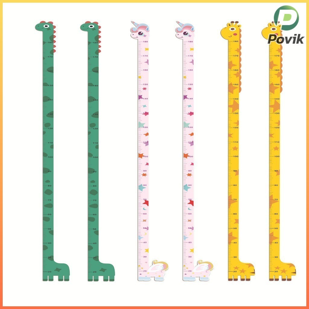 P.K. สติ๊กเกอร์วัดส่วนสูง PVC.กันน้ำ สติ๊กเกอร์ติดผนัง Wall Sticker ที่วัดส่วนสูงเด็ก 180 Cm.