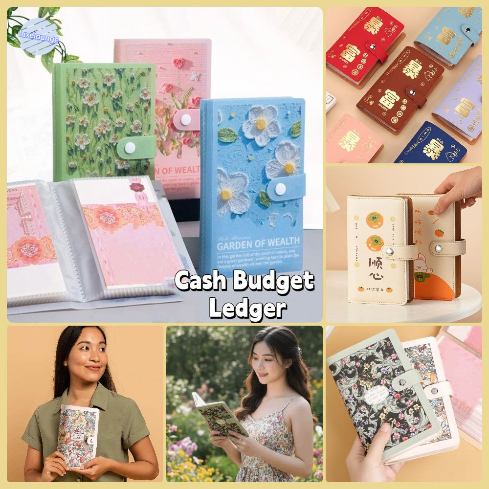 $1000 สมุดออมเงิน บิลเงินสด สมุดรายรับจ่าย Mini Binder Saving Challenge,ซองท้าทายประหยัดเงิน, PU นํากลับมาใช้ใหม่ได้กันน้ําแผ่นคู่