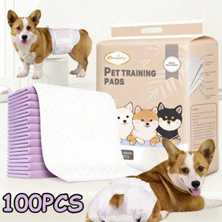 🐕BHQ🐱แผ่นรองฉี่ ถ่านไม้ไผ่ ระงับกลิ่น แผ่นรองฉี่สุนัข แผ่นรอ…