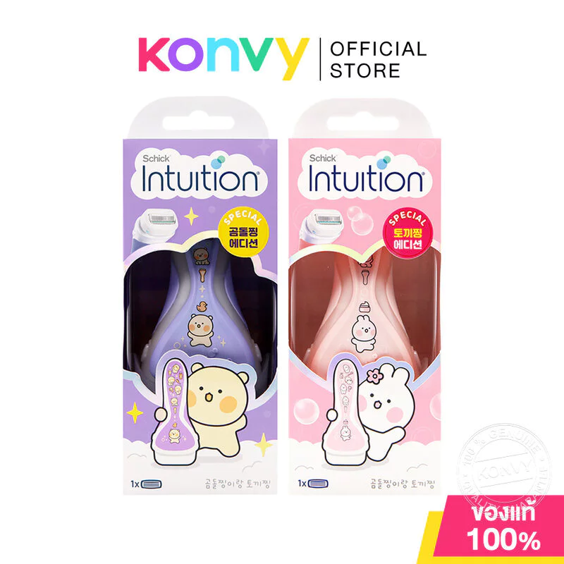 Schick Intuition 115g ชิค มีดโกนมาพร้อมสบู่ในตัว (Pure Nourishment/Advanced Moisture)