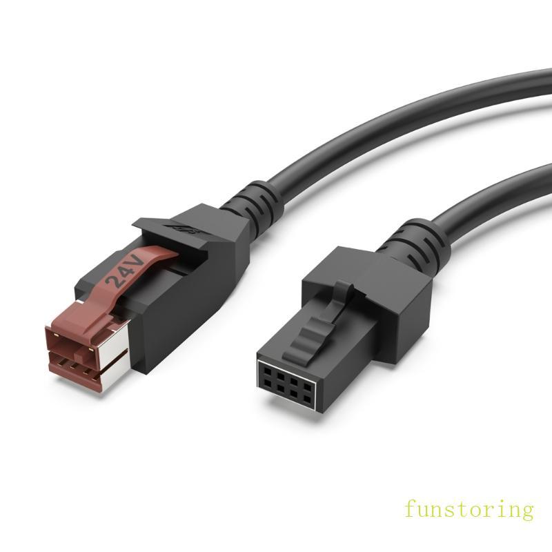 FUN 24V สายไฟ POS ระบบเครื่องพิมพ์ Medically อุปกรณ์ POS Terminal Connection Line สําหรับอุปกรณ์เสริ