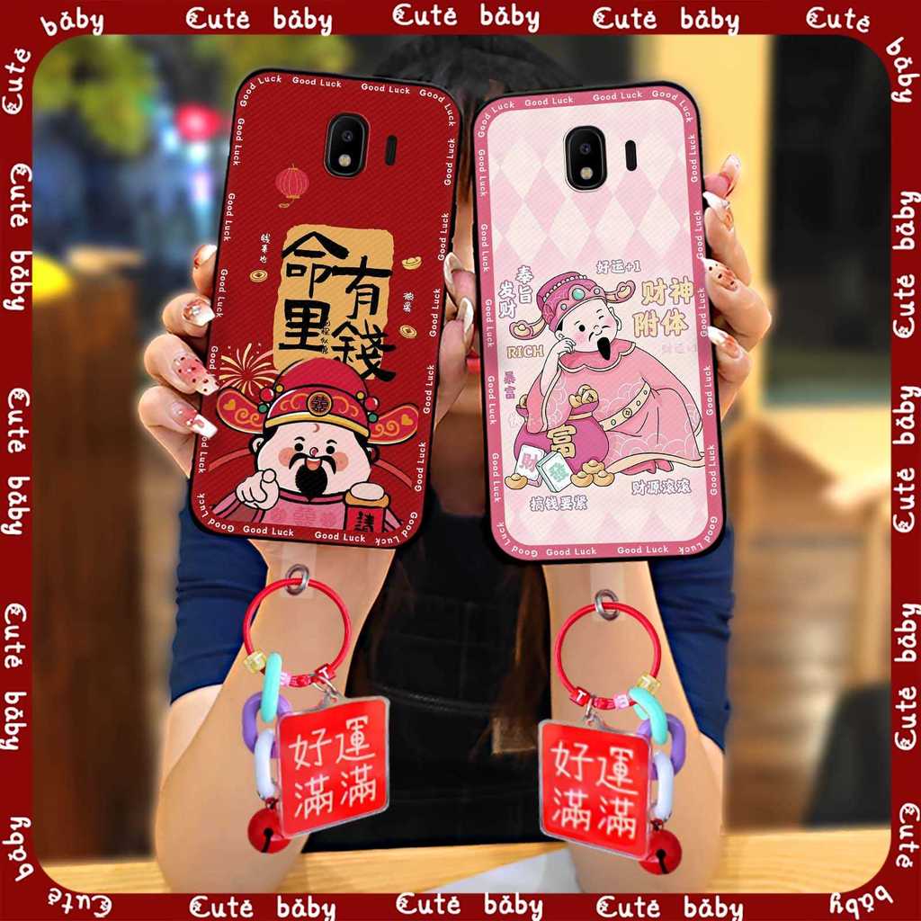 SAMSUNG ปีใหม่เคสโทรศัพท์ปีม้าเคสโทรศัพท์เคสโทรศัพท์สําหรับSamsung Galaxy J4 2018/J400F Graffitiการ์