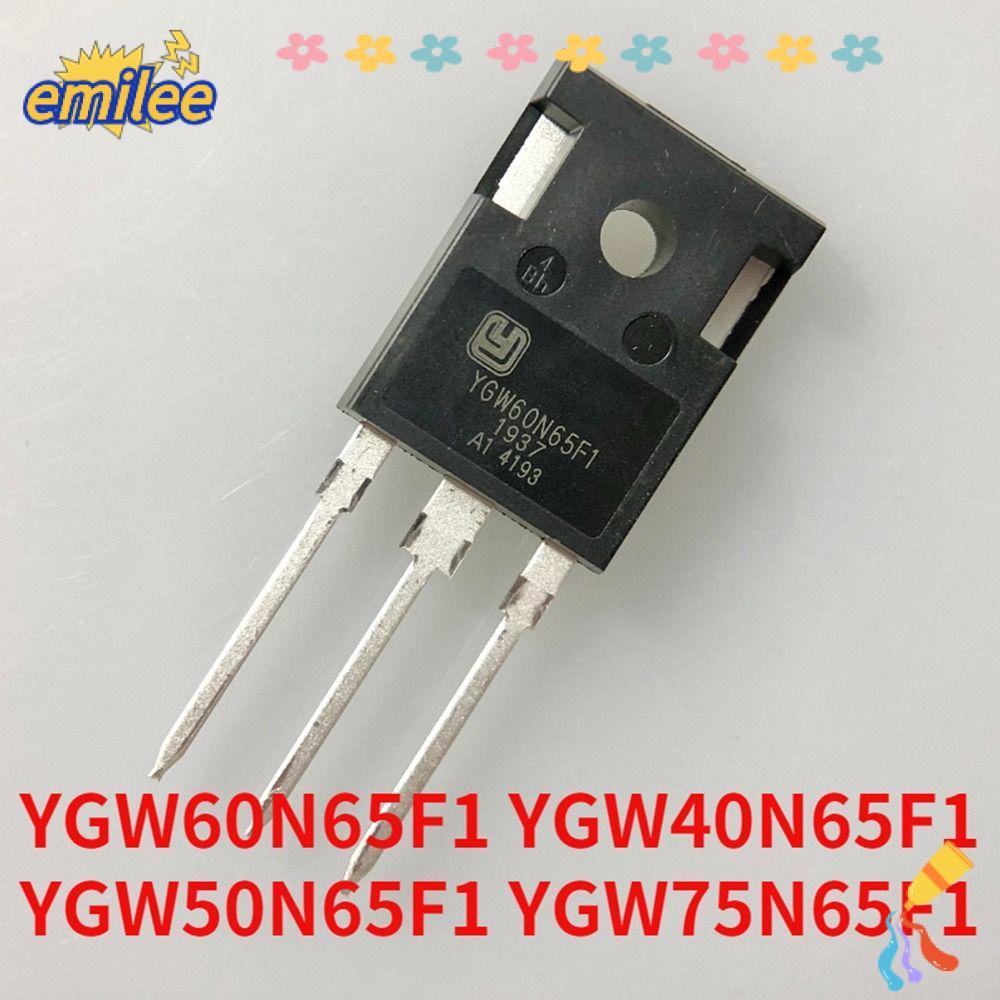 EMILEE 2 ชิ้น IGBT อินเวอร์เตอร์ทนทาน YGW50N65F1 YGW40N65F1 YGW60N65F1
