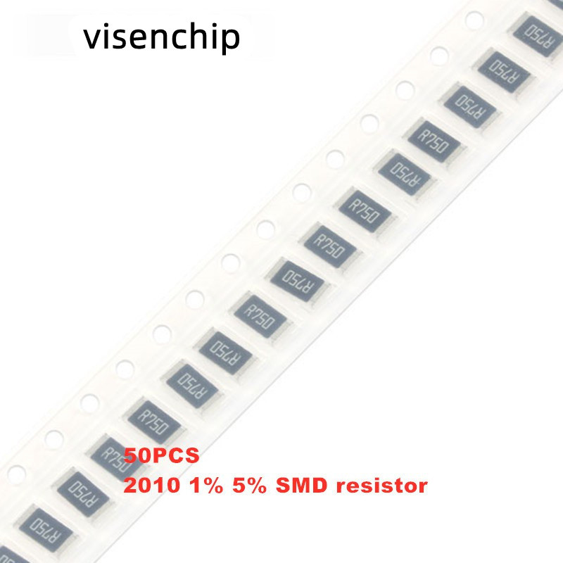 ชุดตัวต้านทาน 50 2010 1% Smd 0r ~ 10m 3 / 4w 560 Ohm 5r6 62r 6r8 56r 620 68r 5.6k 680k