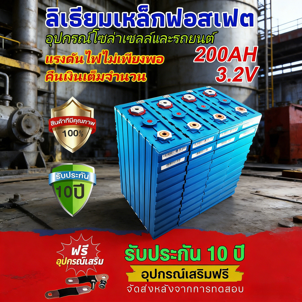 CALB ใหม่เอี่ยม แบตลิเธียม lifepo4 แบตเตอรี่​ 3.2v UPS แบต 24v 200ah แบตเตอรี่​ลิเธียมฟอสเฟต Battery