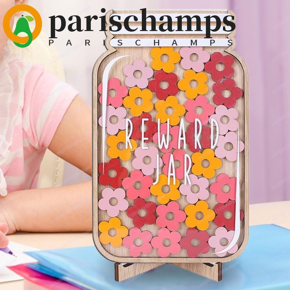 PARISCHAMPS Positive Behavior Rewards Jar, ไม้การ์ตูนเด็ก Star Reward Jar, แผนภูมิ Chore รางวัล Beha