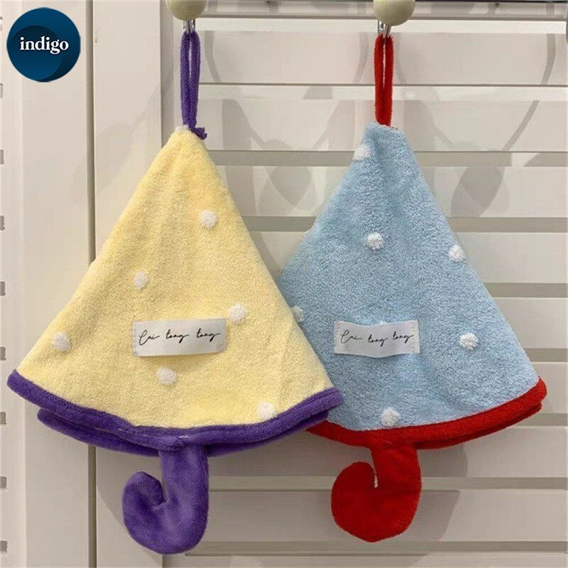 ผ้าเช็ดมือ ผ้า ขนหนู คริสต์มาส ผ้าเช็ดตัวขนแกะปะการัง ผ้าเช็ดมือแขวน ซึมซับน้ำได้ดี คริสต์มาส