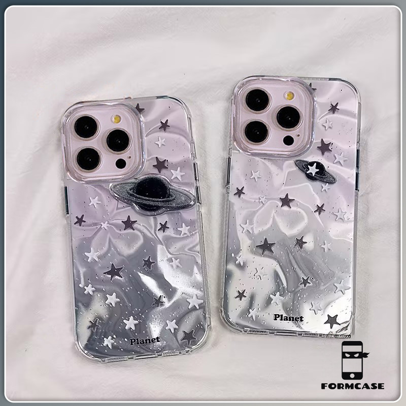แอปเปิ้ลโทรศัพท์ หวานรักหัวใจเงาลูกฟูกเคส กาแล็กซีทางช้างเผือก for iPhone 17 16 15 14 เคสไอโฟน 13 12 11 PRO MAX X XS MAX