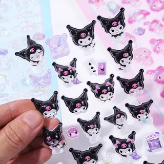 GeeToy น่ารัก 3D เพชรนูนสติกเกอร์การ์ตูนสําหรับสาว DIY ตกแต่งคู่มือความงามบรรเทาสติกเกอร์ของขวัญสําหรับเด็ก