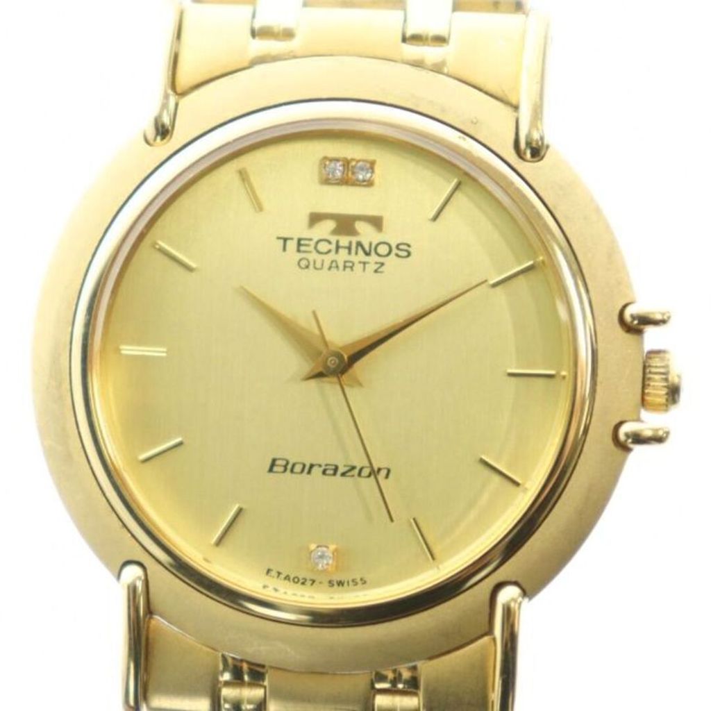 Technos Wrist Watch gold Direct from Japan Secondhand