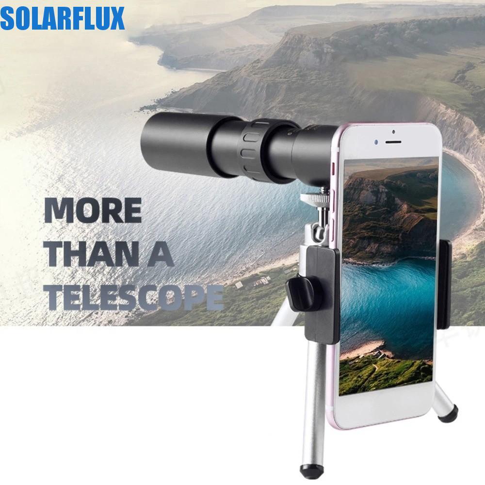 SOLARFLUX Night Vision HD สําหรับถ่ายภาพพร้อมคลิปขาตั้งกล้องกล้องโทรทรรศน์ซูมแบบพกพา