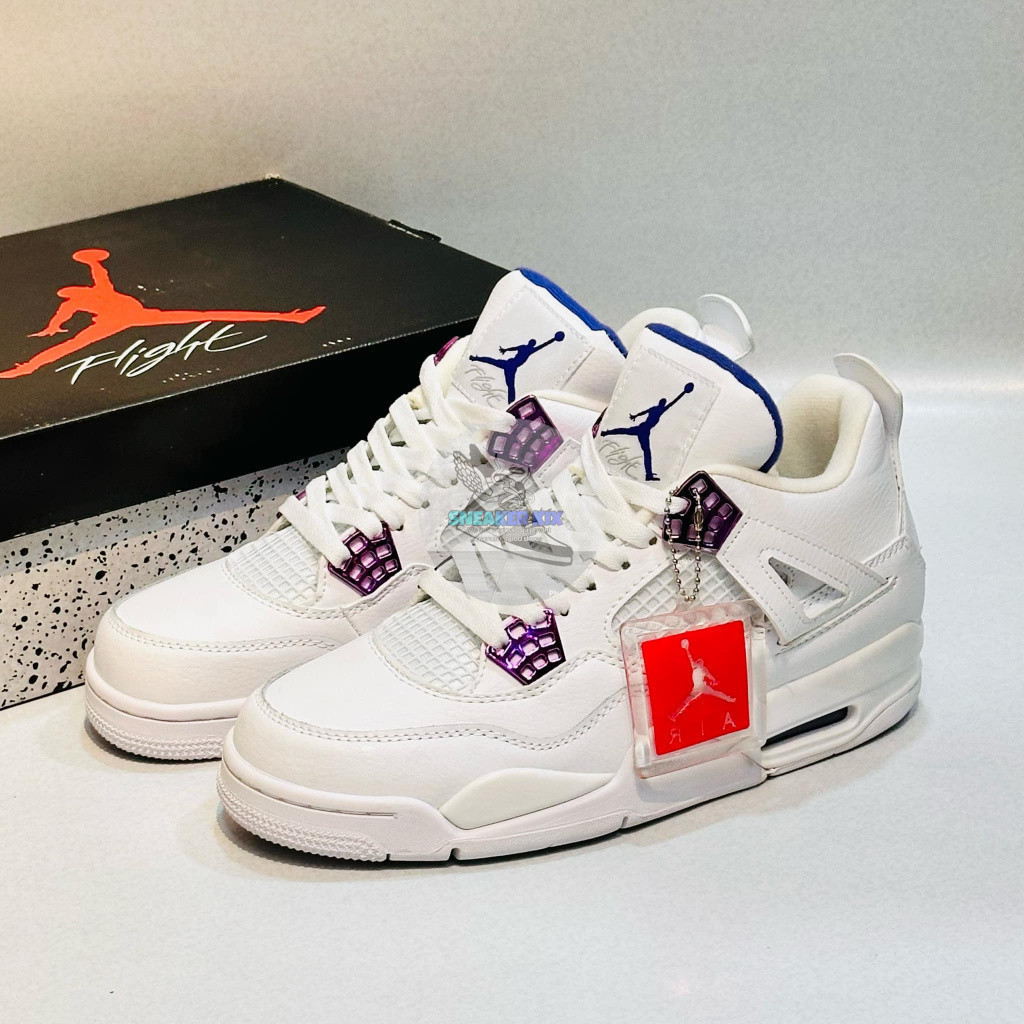 Jordan 4 Metallic Purple Free Socks Original Eqpt ผลิตไม่ใช่คลาส A