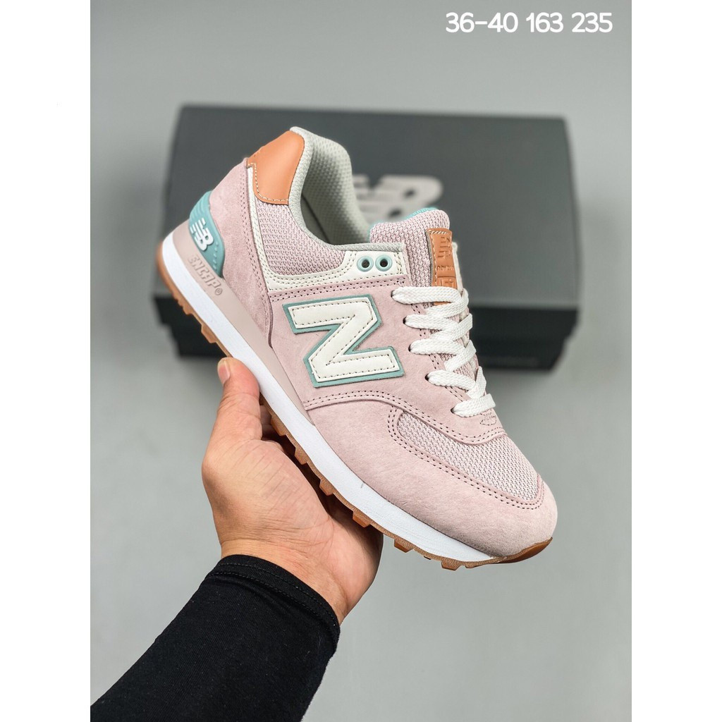 New Balance Ready Stock New Balance 574 NB WL574 Ladies Sports Running Walking Casual Pink Shoes 8LL