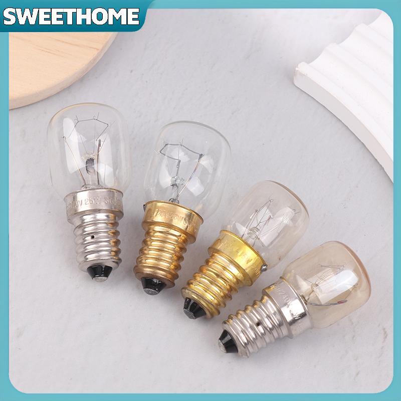SWEETHOME หลอดไฟอุณหภูมิสูง 120/220V 15W 25W E14 300 องศา T22 เตาอบไมโครเวฟหลอดไฟ Steamer หลอดไฟหลอด