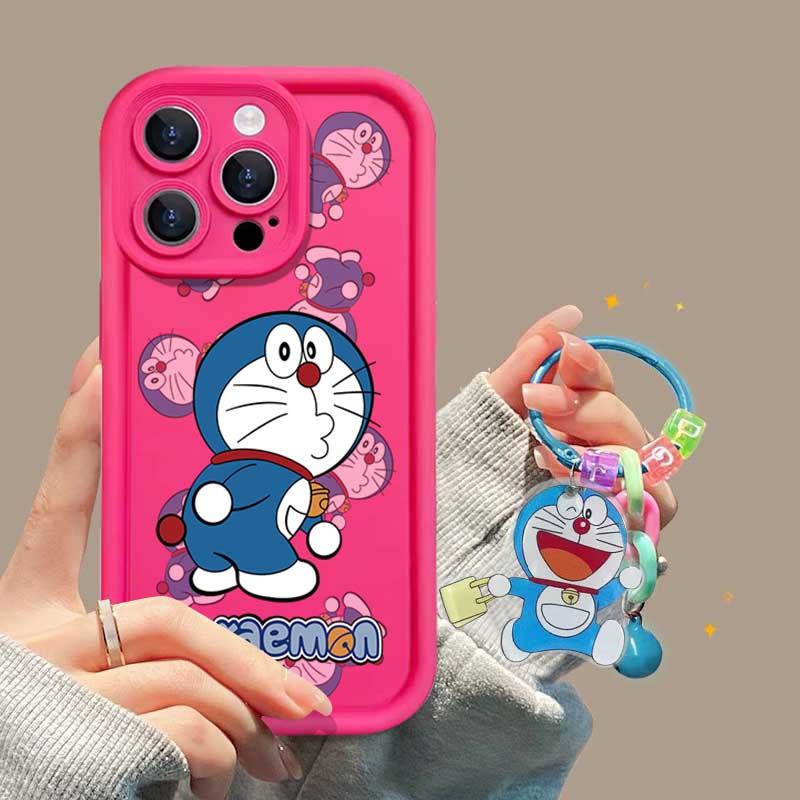 การ์ตูนโดราเอมอนพวงกุญแจปกหลังปลอกสําหรับVIVO 1814 1815 1816 1817 1811 1807 1820 V18CT V1818CA 1907 