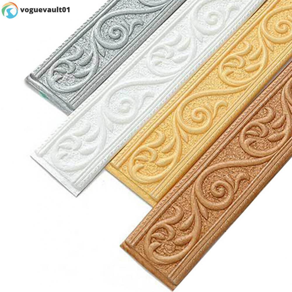 Self Adhesive 3D Tiles Border Sticker Effortless Home Makeover Solution