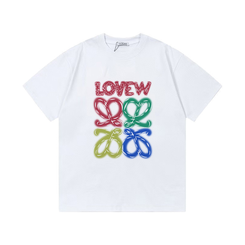 โพรงโพรง#e2026星早春新款短袖T恤男款女款情侣款简约基础基础设计感通勤修身创意新款 K M2H 0EWS