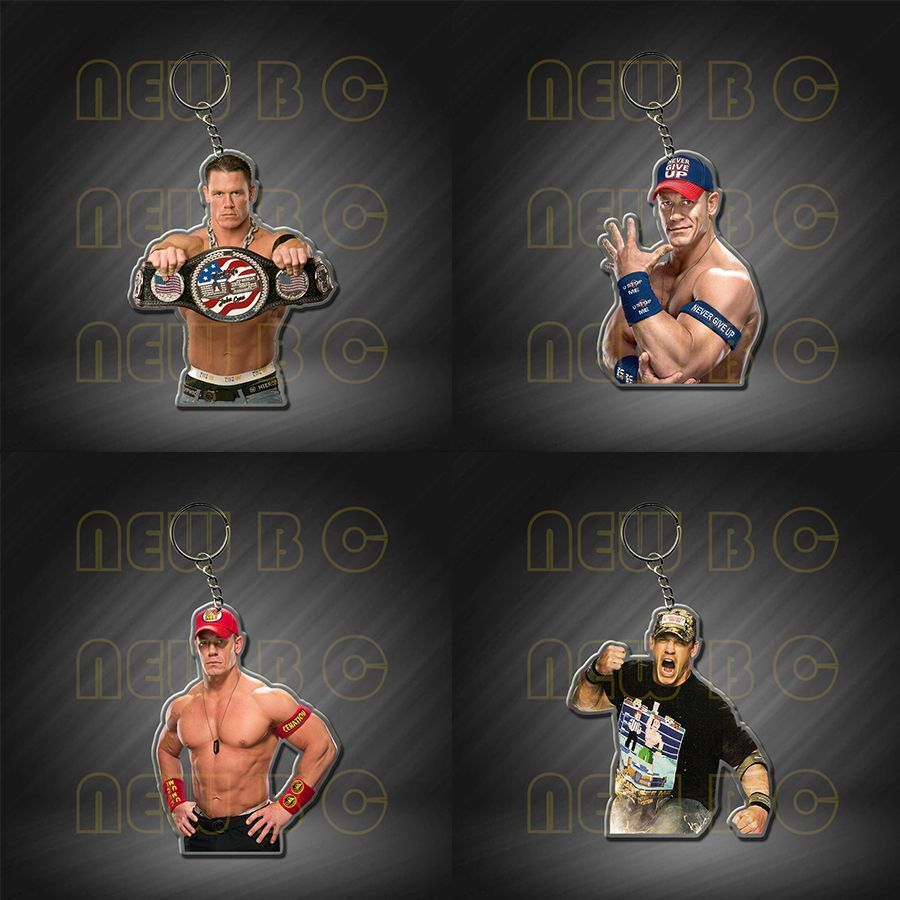 WWE John Cena John Cena Wrestling พิมพ์พวงกุญแจจี้เครื่องประดับจี้พวงกุญแจ