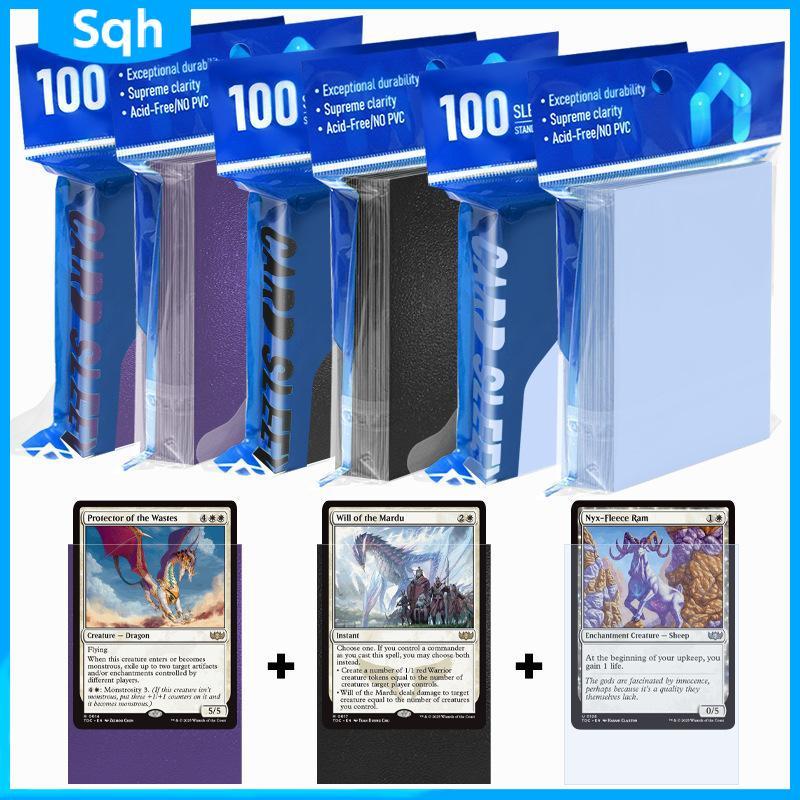 Bri 100PCS Matte Card Sleeves สําหรับ MTG, Pokemon Trading & Standard Board Games ywr