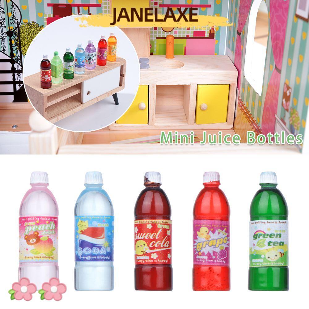 JANELAXE932JN มินิน้ําผลไม้ขวด Play House Props ตุ๊กตาอุปกรณ์เสริม ob11 จําลองเครื่องดื่ม