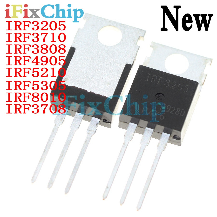 5pcs IRF3205 IRF3710 IRF3808 IRF4905 IRF5210 IRF5305 IRF8010 IRF3710PBF IRF IRF3808PBF IRF4905PBF IR