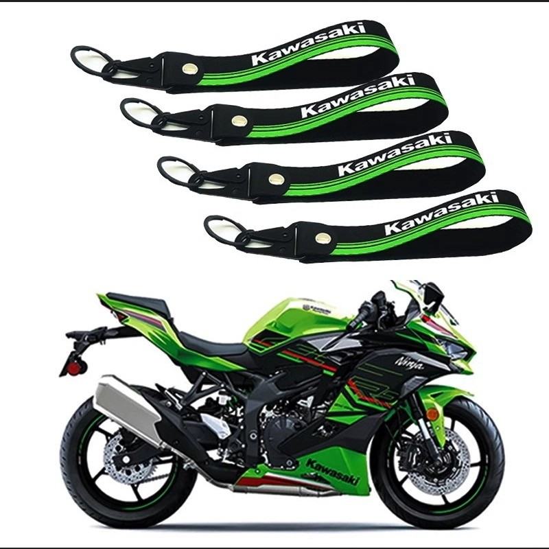 KAWASAKI ใหม่1ชิ้นพวงกุญแจรถจักรยานยนต์คาวาซากิเหมาะสําหรับพวงกุญแจคาวาซากินินจา400รถจักรยานยนต์ที่สําคัญจี้ตกแต่ง