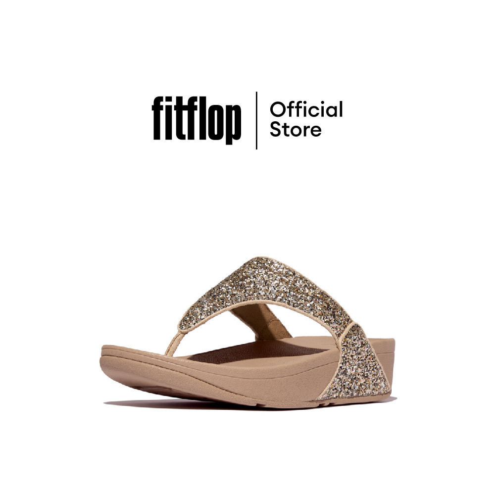 FITFLOP LULU MULTI-TONAL GLITTER T/P รองเท้าแตะแบบหูหนีบผู้หญิง รุ่น JE6-C92 สี BEIGE