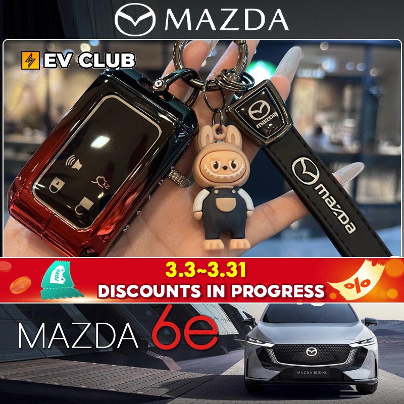 2025 สไตล์ใหม่ mazda 6e ev พิเศษกุญแจรถแฟชั่นเคสป้องกันแบบเรียบง่ายเคสป้องกันผู้ชายผู้หญิงจี้กุญแจสไ
