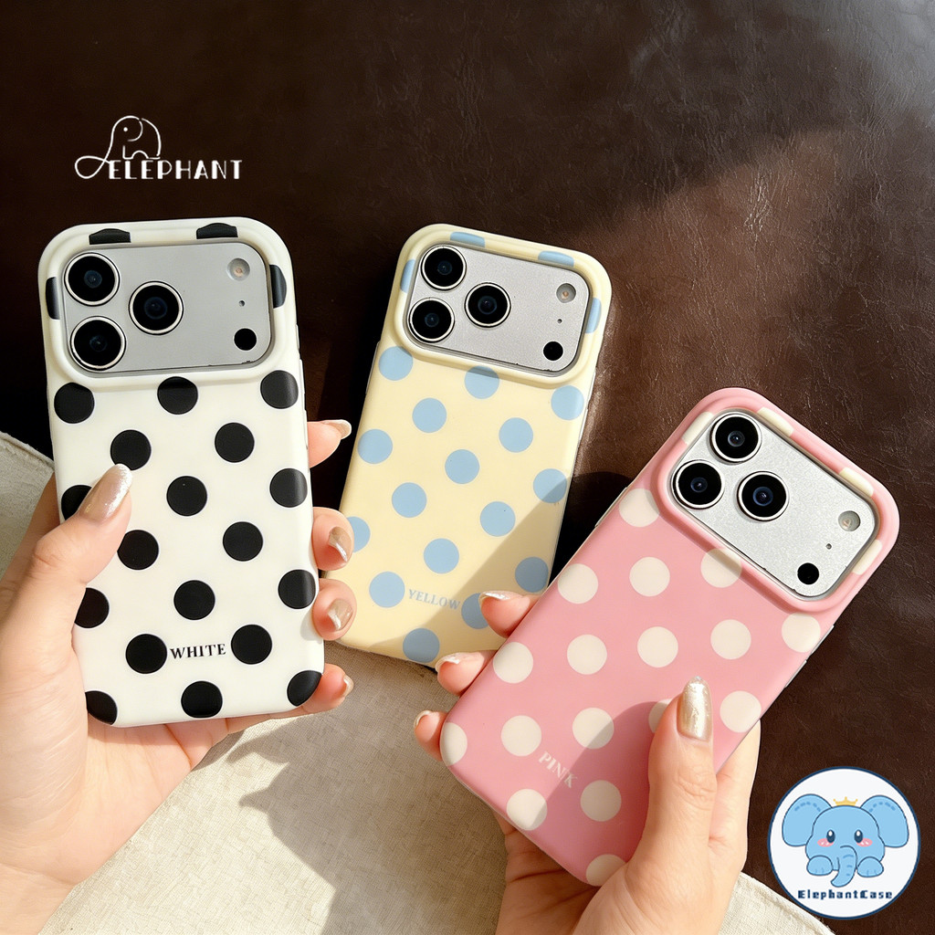 เคสIMD ลายจุดสีพาสเทลน่ารักฮิต เหมาะสำหรับ เคส Samsung A35 A55 A06 A35-5G A55-5G