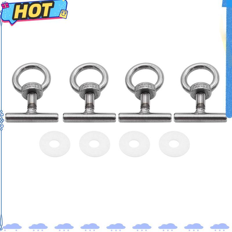 [FAST O]สําหรับ T5 T6 Car Nut Locking Rail Load Fixing 7H5883189E Silver Fixing Eye Bolt Lashing Eye