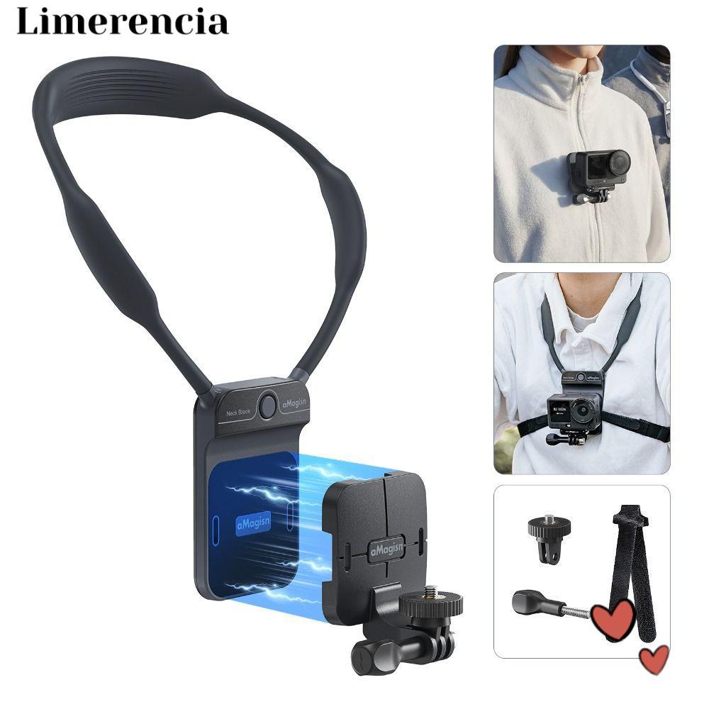 LIMERENCIA Neck Mount, Quick Release Stable Camera Neck Holder, Universal Magnetic ทนทานกล้อง POV Mo