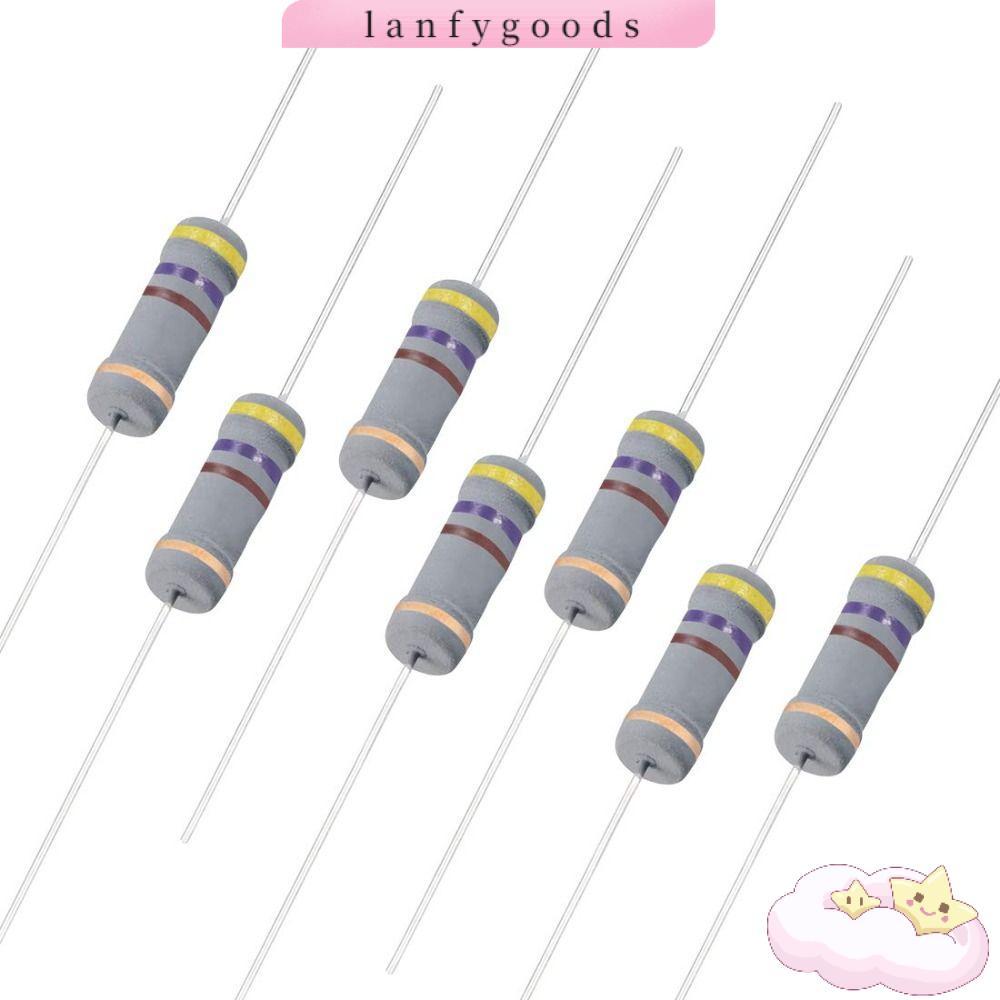 LANFYGOODS 470 Ohm Resistor, 2W 5% Tolerance, Easy to us 4 Bands Carbon Film Resistors สําหรับ DIY โ