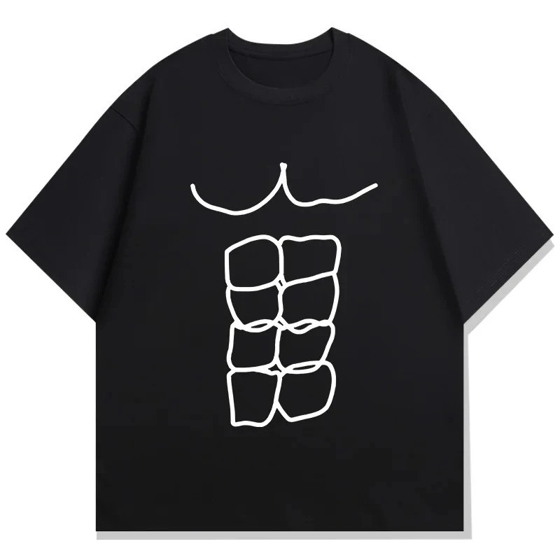 Funny Fitness Good Figure Printed T Shirts Graphic T Shirts Women's Short Sleeved Sportswear Tops  C