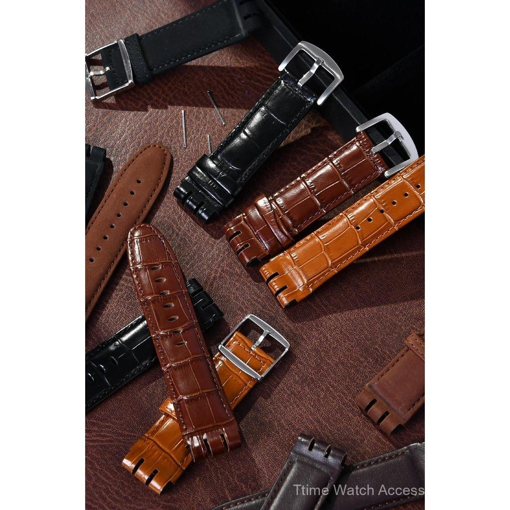 23 มม.S-watch Excalibur นาฬิกาผู้ชายเปลี่ยนสายหนังสําหรับ Excalibur Series นาฬิกาคุณภาพสูงหนังนุ่มอุ