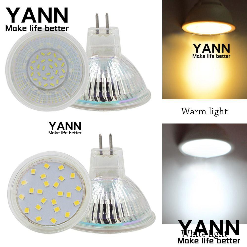 YANN หลอดไฟ LED สีขาว 220V/12V 5W/3W Mini MR11/MR16/GU10
