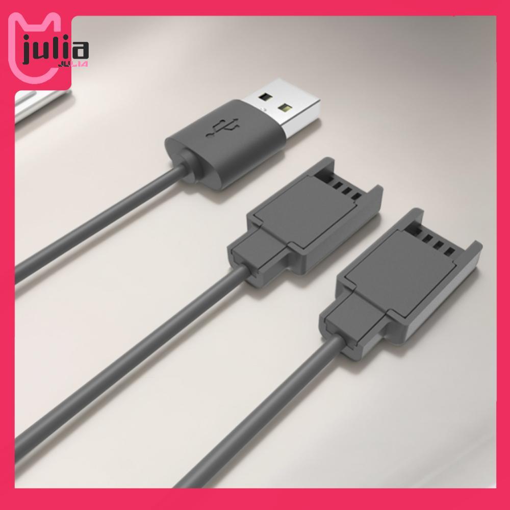 สายชาร์จ USB สําหรับคอนโทรลเลอร์ Joycon 2 in 1 สายชาร์จ 2.5M สายชาร์จสําหรับเดินทางสําหรับตัวควบคุมส