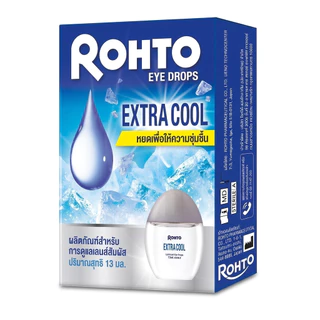 Rohto Eye Drops Extra Cool 13 ml. โรห์โต้ อาย ดรอปส์ เอ็กซ์ตร้า คูล 13 ml. Lubricating & Rewetting Drops