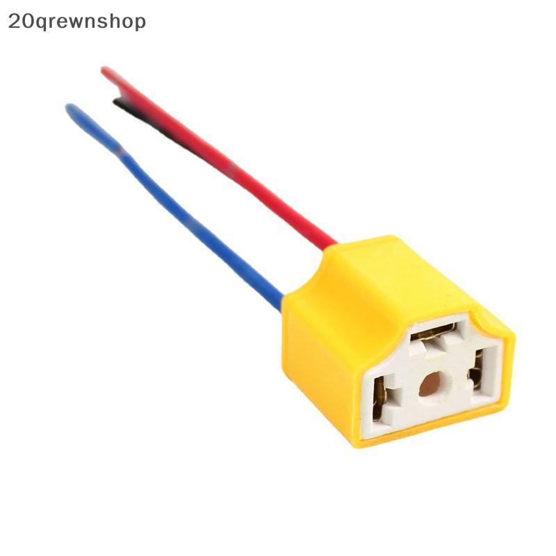 Qrewn คุณภาพสูง H4 สามหลุมเซรามิคสายไฟรถหลอดไฟสายรัด Soet Plug ขายร้อนอัตโนมัติ H4 Connector Plug Gl