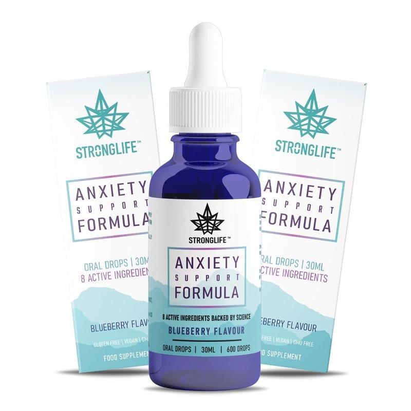 Stronglife Calming Drops- 8 Active Ingrine - Valerian Root, Passionflower, Ashwagandha, Maca Root, M