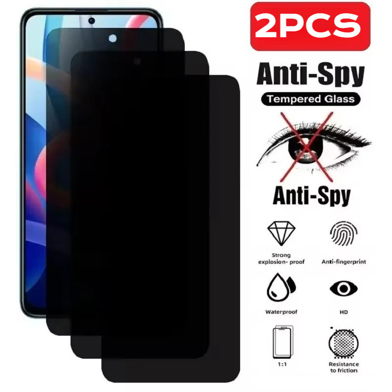 2PCS ความเป็นส่วนตัว Black Edge ฟิล์มกระจกนิรภัยสําหรับ Samsung Galaxy F15 F14 F12 F07 F06 F05 F04 F