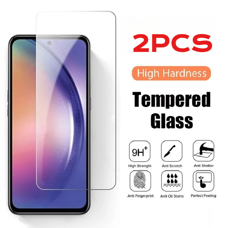 ป้องกันการระเบิด 2 ชิ้น‌ กระจกนิรภัยสําหรับ Samsung Galaxy F15 F14 F12 F07 F06 F05 F04 F02s HD/Anti 