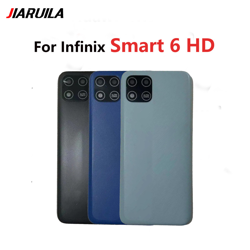 ฝาหลังแบตเตอรี่ด้านหลังประตูสําหรับ Infinix Smart 6 HD X6512