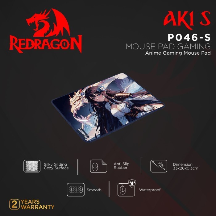 REDRAGON แผ่นรองเมาส์สําหรับเล่นเกมอนิเมะ Reddragon AK1 S - P046-S