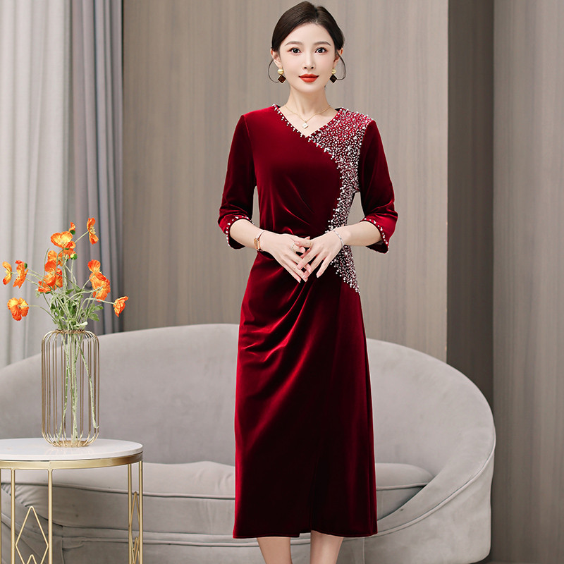 202511V ใหม่5638 # ชุดแต่งงานฤดูหนาว