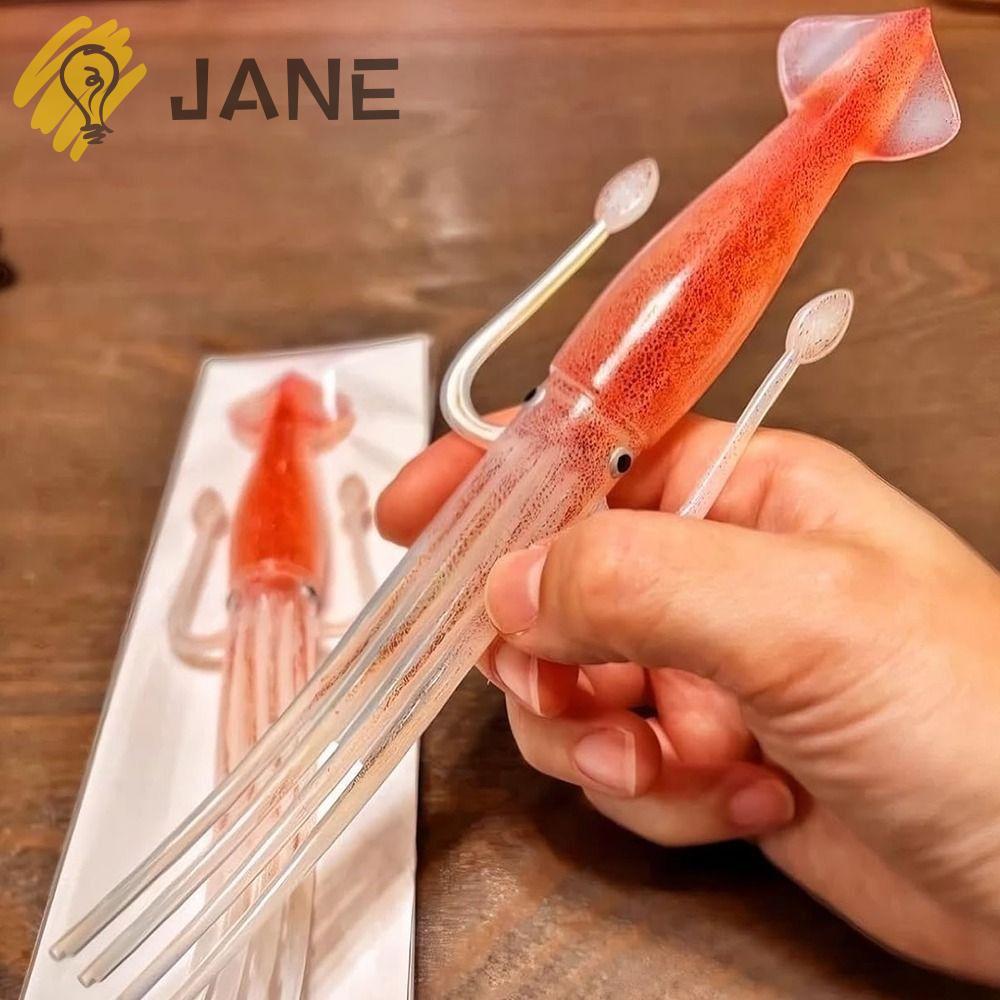 JANE Octopus Noodle Fork, 3-in-1 Heat-Resistant Food Picks, Simple Portable Cooking Tools Squid-Shap