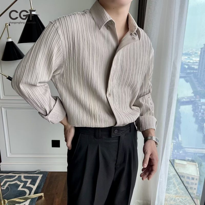 เสื้อเชิ้ตแขนยาวผู้ชาย ทรงหลวม สไตล์ลำลอง – โปรปัง
