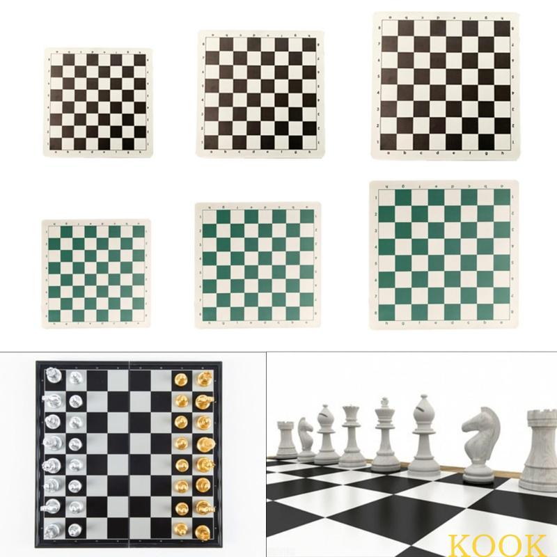 KOOK PU Tournament Chess Board Slip Travel Chess Board Mat Universal
