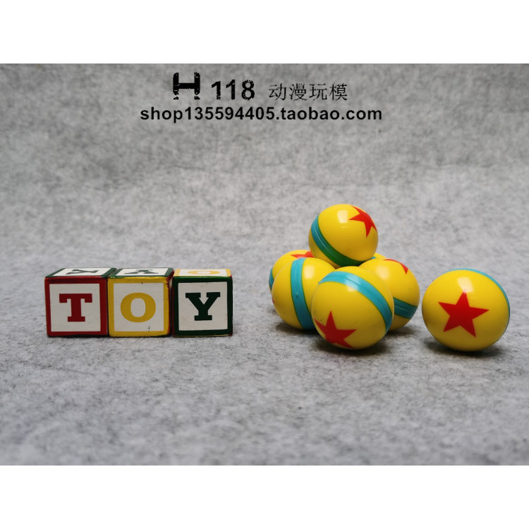 ส่งออกการค้าต่างประเทศสินค้าจํานวนมาก Toy Story Pixar Elasticity Small Square Ball เครื่องประดับของเ