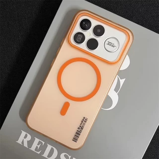 เคสโทรศัพท์สําหรับ Xiaomi Poco F8 F7 F6 F5 Pro/Ultra Poco X5 X6 X7 Pro Matte ฝาครอบแม่เหล็กโปร่งใสบาง Anti-fall ปลอก